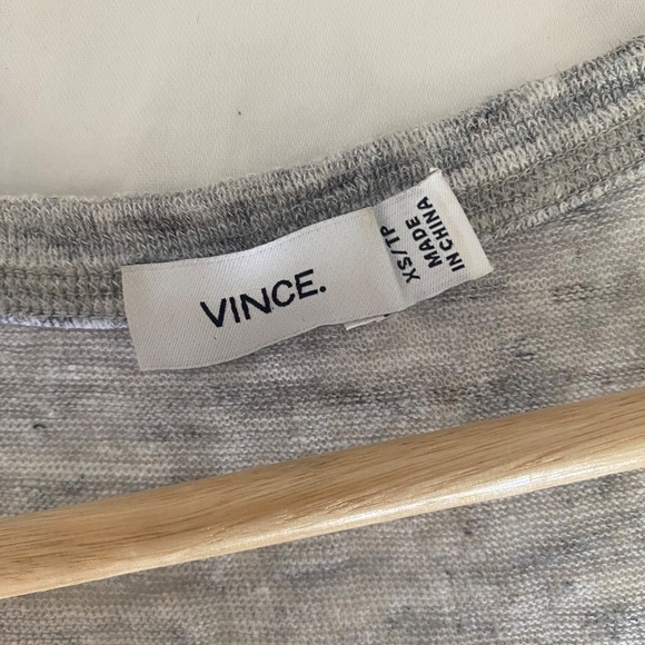 Grey Linen Vince Tank Top - XS - Picture 3 of 5